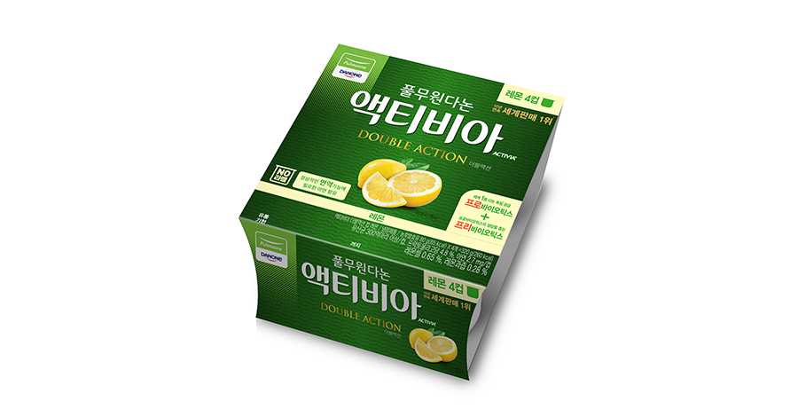 [4개입]액티비아 더블액션 레몬